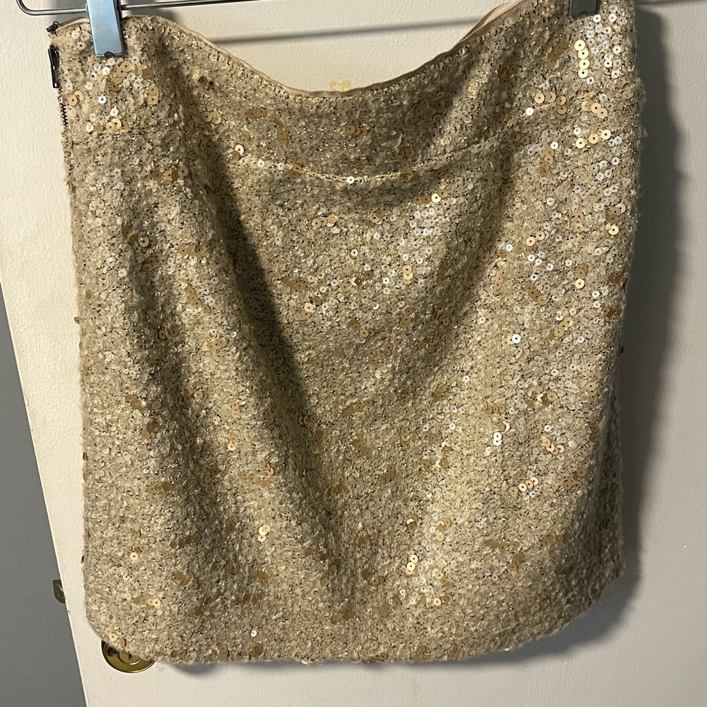 Banana Republic Sparkling Gold sequins Skirt